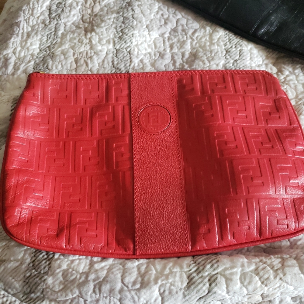 FENDI LEATHER CLUTCH